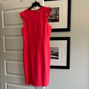 ANTONIO MELANI Coral Sleeveless Dress